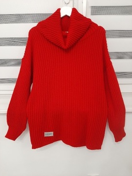 Sweter damski, golf, nowy, oversize.