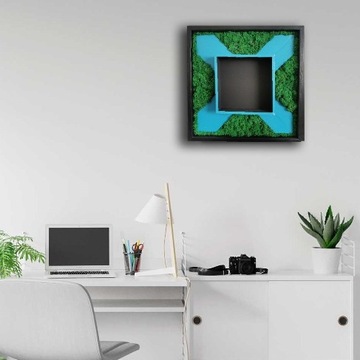 Obraz z mchu dekoracyjnego (chrobotka) 50 x 50 cm