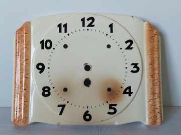 Ceramiczny cyferblat tarcza zegara lata 20/30 XX w