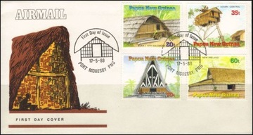 Papua Nowa Gwinea - Budownictwo FDC (Zestaw 12043)