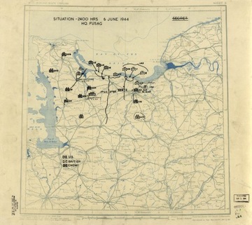 FRONT ZACHODNI 1944-45 Mapy sztabowe US Army