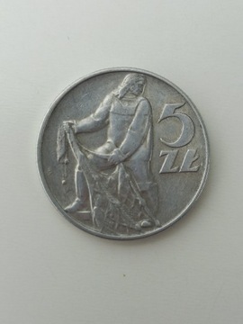 5 zł złotych 1974 - Rybak