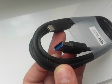 Kabel USB-C, USB Type C to A, 190cm,  max.30V, gru