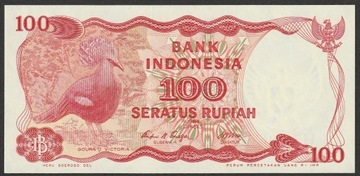 Indonezja 100 rupiah 1984 - stan bankowy UNC