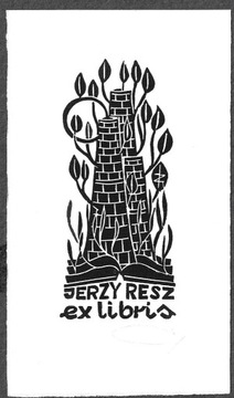 Ex libris Jerzy Resz.