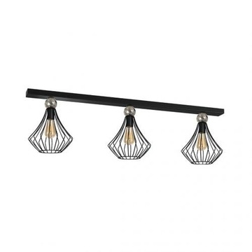 Lampa sufitowa JEWEL BLACK 3x27