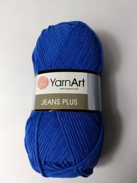 Włóczka YarnArt Jeans  Plus kobalt 47