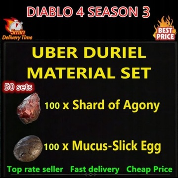 Diablo 4 duriel sezon 3 agonia jaja 100/100 matsy
