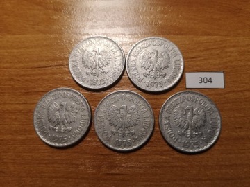 1 zł 1975 r. Zestaw monet (304)