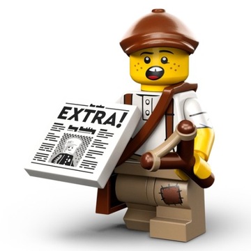 LEGO Minifigurki seria 24 – Dzieciak z gazetami