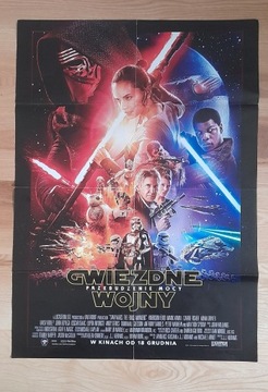 Plakat SW Przebudzenie Mocy z dnia premiery filmu