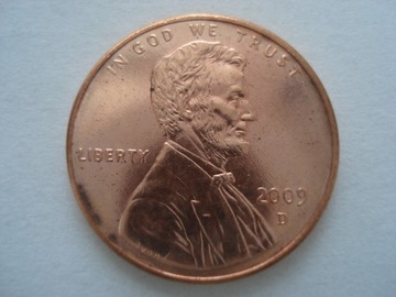 USA 1 cent Lincoln 2009 D