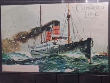 Pocztówka 1970 Cunard RMS Campania