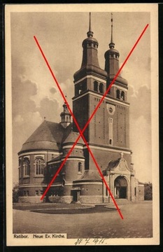 RACIBÓRZ Ratibor Kościół ewangelicki 1915