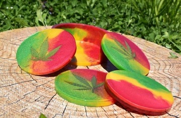 Komplet podkładek Reggae Rasta Cannabis Art-Hemp
