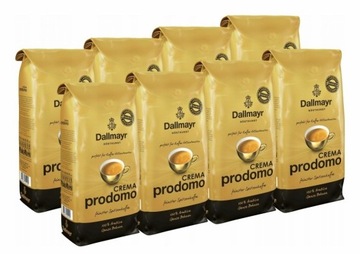 8 x 1kg Dallmayr Crema Prodomo kawa ziarnista DE