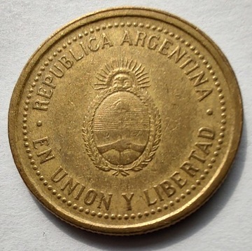 ARGENTYNA 10 Centavos 1993 okołoMENNICZA