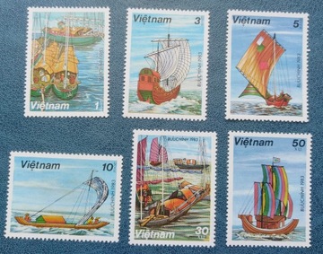 10-14. 1983. Wietnam. Statki żaglowy. Mi.1285-90**