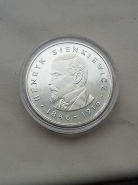 100 złotych 1977 r H. Sienkiewicz srebro 