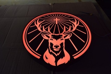 Jagermeister Logo LED, Jagermaister, Neon do baru