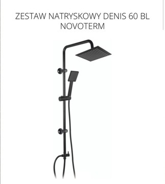 Zestaw natryskowy z deszczownicą