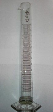 Cylinder miarowy szklany 250 ml menzurka