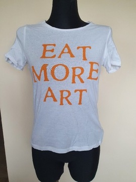 Koszulka Eat More Art z sinsay S