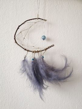 Łapacz snów Dreamcatcher półksiężyc HANDMADE