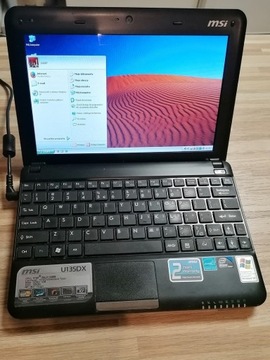 Retro laptop MSI U135DX z Win XP