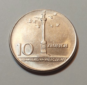 10 złotych 1965 - Kolumna Zygmunta