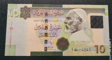 Libia 10 dinarów UNC 2011