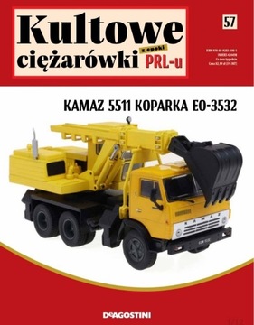 Kamaz 5511 koparka kultowe ciężarówki prl-u