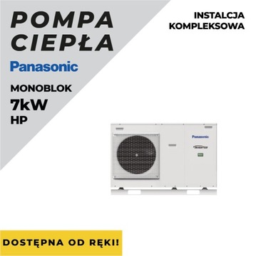 Pompa Ciepła monoblok Panasonic HP 7kw z montażem