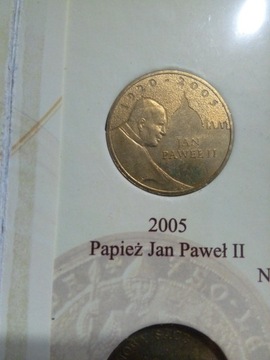 2 zł 2005 r. Papież Jan Paweł II