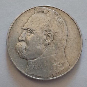 Moneta 10 zł z 1934r. Piłsudski. Orzeł urzędowy