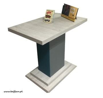 Stół z nogą tapicerowaną, 60x100 cm