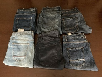 6 x Spodnie Męskie | Dżinsy | Bershka, Pull & Bear