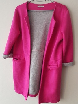 Piankowy żakiet kurtka plaszcz rozowy 