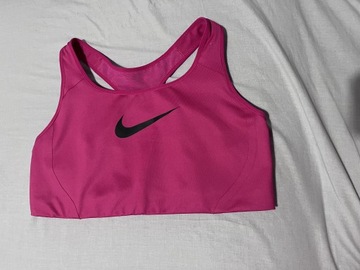 Biustonosz sportowy Nike różowy średnie usztywnien