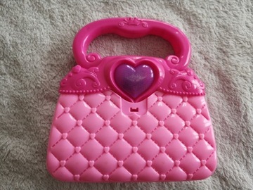 Różowa dziecięca torebka dla księżniczki w serca