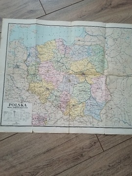 Administracyjna Mapa Polski z 1970 r.