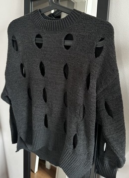 H&M sweter dziurkowany XXS