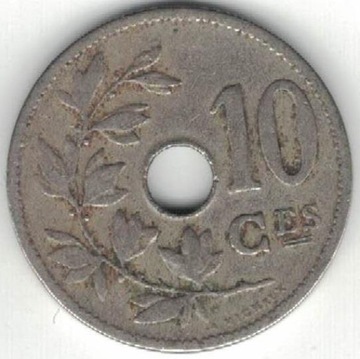 Belgia 10 centymów centimes 1905 Q 22 mm  nr 1