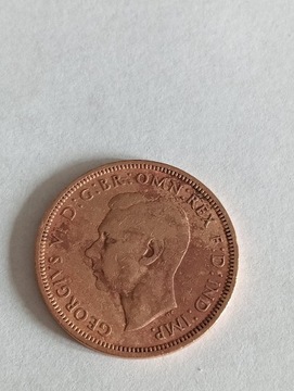Wielka Brytania half penny 1941