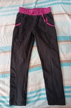 Czarno różowe spodnie dresy Cocodrillo 128 spodnie