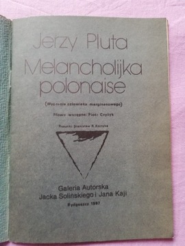 Melancholijka polonaise - Jerzy Pluta