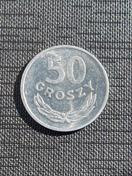 Moneta numizmatyka 50 gr groszy 1977