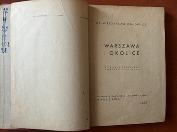 Warszawa i Okolice Orłowicz 1937