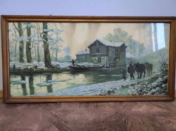 Obraz Młyn 145x50 cm