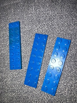LEGO 303423 3034 płytka 2x8 niebieska 3 sztuki